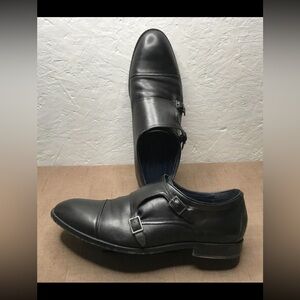 Cole Haan Grand.OS 360 Harrison Men's Double Monk Strap Black Leather Size 13M